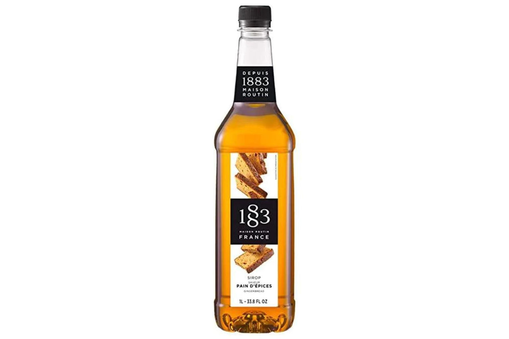1883 Maison Routin Premium Syrup - 6 x 1L Pet-Plastic Bottles  - Gingerbread - Ships Free Within Canada on Orders Above CAD $199-0