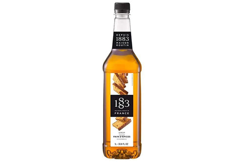 1883 Maison Routin Premium Syrup - 6 x 1L Pet-Plastic Bottles  - Gingerbread - Ships Free Within Canada on Orders Above CAD $199-0
