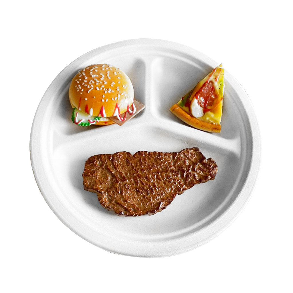 Compostable Plates with Compartments - Sold By The Case