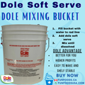 Dole Soft Serve | Slush Mixing Bucket, Lid and Whip - Mixing Bundle